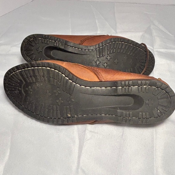 Eastland women's 8.5 W Brown Leather Moc Toe Chukka Boots Lace Up Ankle Boots - Picture 5 of 8